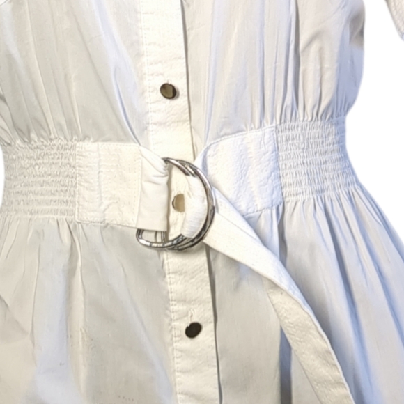 PULI White Short Sleeve Designer Blouse Size L - Picture 15 of 16